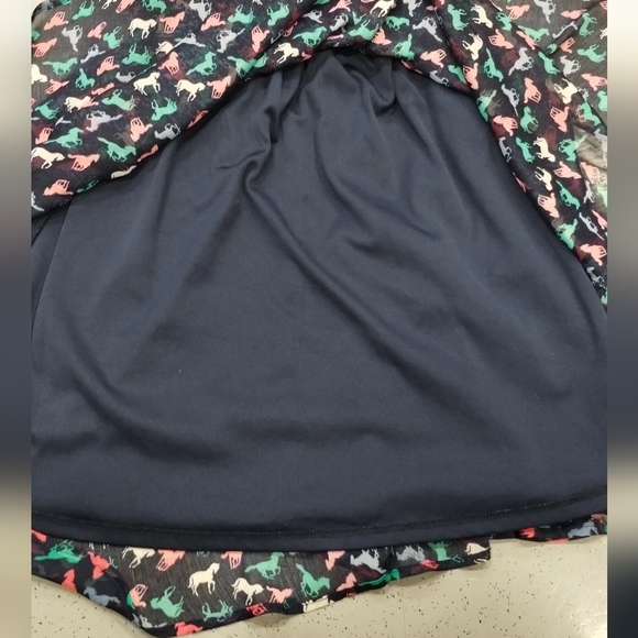 Xhilaration Retro Horse Print Peter Pan Dress Juniors Deep Navy SZ S/P FairyCore - Picture 9 of 15